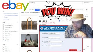 How Use Auction Sniper Software to Win Big on EBAY (Make SAVE Money Sniping Bids AuctionSniper.com)