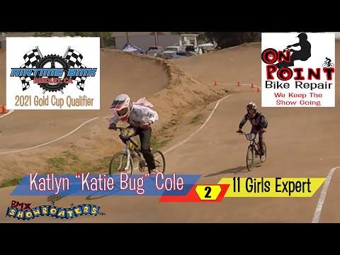 11 Girls Expert Katlyn "Katie Bug" Cole/ 2021 Airtime BMX Gold Cup Qualifier