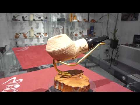 Pipa radica REVERSE rusticata naturale - www.paronellipipe.it