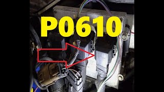 Causes and Fixes P0610 Code: Control Module Vehicle Options Error