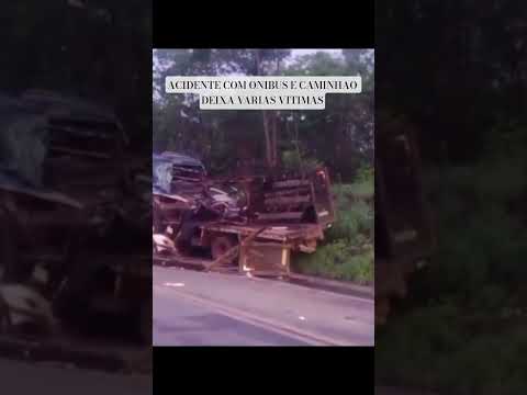 Acidente envolvendo ônibus e um caminhão boiadeiro com várias vítimas. @taiobeiras  INSCREVA-SE