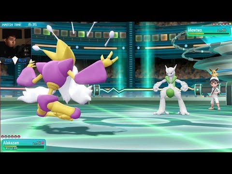 Mega Alakazam! Pokemon Lets Go Pikachu/Eevee Wifi Battles!