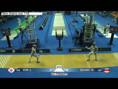 FE M S Individual Moscow RUS GP 2016 T16 08 yellow SZABO GER vs KIM KOR