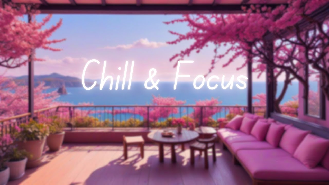 🌸 Ghibli Ocean Terrace | Lo-Fi Chill Beats to Study, Relax & Dream [Spring 2025]