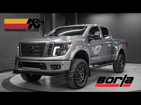 Nissan Titan 5.6L // Stock vs. Borla vs. Borla + K&N Intake (Exterior Sound Comparison)