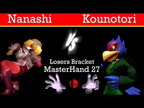 MasterHand 27 Losers Bracket - Nanashi(Sheik) vs. Kounotori(Falco)