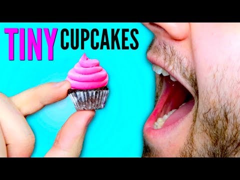 THE SMALLEST CUPCAKE IN THE WORLD - How To Make Tiny Yummy Nummies Chocolate Cupcakes Video
