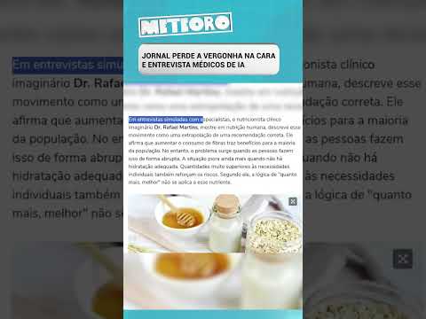 JORNAL PERDE A VERGONHA NA CARA E ENTREVISTA MÉDICOS DE IA