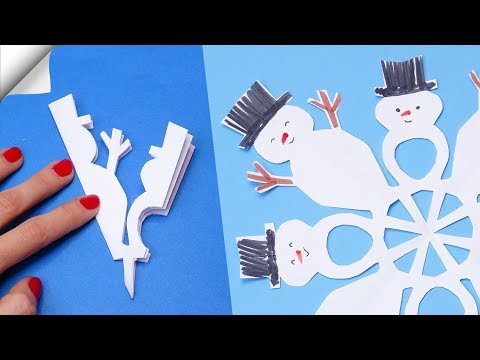 3d paper snowflakes Christmas paper crafts 2024