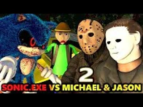 SONIC.EXE vs MICHAEL MYERS & JASON Ft. BALDI HALLOWEEN CHALLENGE (official) Minecraft Animation