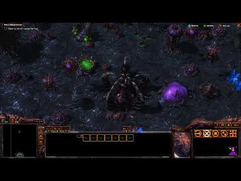 Let's Play Again StarCraft Mass Recall Overmind Mission 10