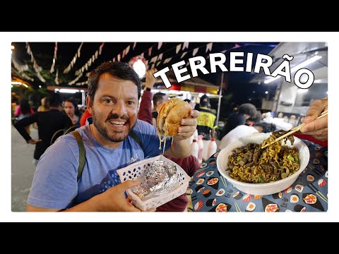 🔥 COMIDA de RUA no Terreirão - Recreio dos Bandeirantes - Rio de Janeiro | RIO4FUN