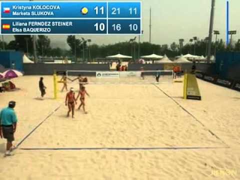 Slukova-Kolocova CZE vs. Liliana-Baquerizo ESP Main draw Beijing Grand Slam SWATCH WORLD TOUR 2011