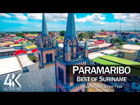 【4K】🇸🇷 2 HOUR DRONE FILM: «This is Paramaribo» 🔥🔥🔥 Suriname 🎵 Reggae Music