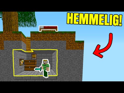 HEMMELIG BASE I BEDWARS!! - Dansk Minecraft