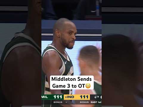 Pascal Siakam gets the and-1 & Khris Middleton responds with the CLUTCH BUCKET! #Shorts
