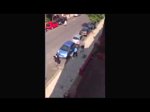 RAW 16 year old boy Stabbed in Streatham London 3 Men charged attempted murder June 11 2018 Video