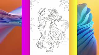 50 Sheet Of Colouring Pages - The Various Dance Styles From Around The World