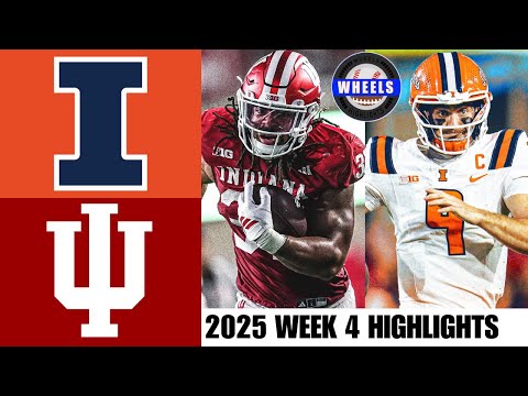 #9 Illinois vs #19 Indiana Highlights | Woche 4 | College Football Highlights 2025