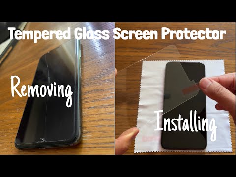 Install / Remove Tempered glass screen protector - it saved my phone