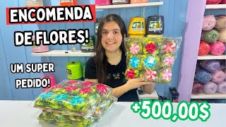 RECEBI UM SUPER PEDIDO DE FLORES NO ATACADO!🚨Passei meu valores de venda !