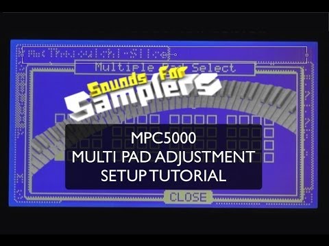 AKAI MPC5000 MULTI PLE PAD SELECT TUTORIAL