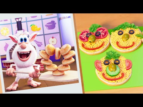 Booba ⭐ School Lunch - Food Puzzle 🍔🍔 New Episodes 💚 Moolt Kids Toons Happy Bear