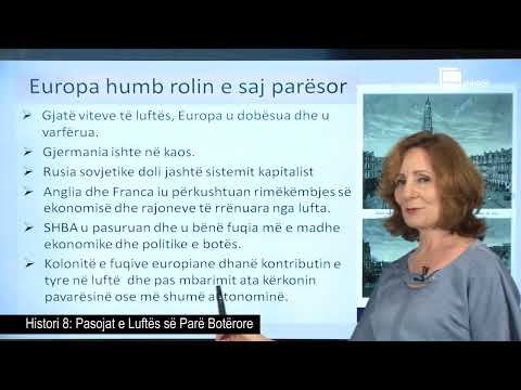 Pasojat e Luftës së Parë Botërore | Histori 8