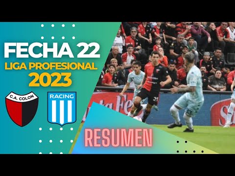 Colon vs Racing RESUMEN Fecha 22