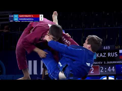 1/2 Men's GP Gi - 69 kg: S. SANSYZBAYEV (KAZ) v. A. DUDURKHADZHI (RUS)