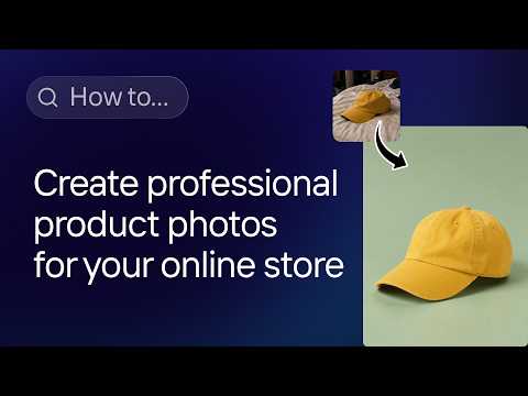 How to create professional product photos for your online store using AI