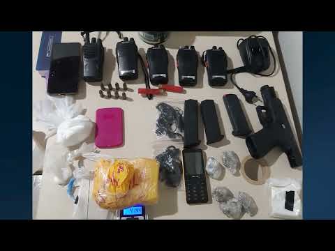 Forças policiais apreendem droga e armas na zona rural do Bujarí