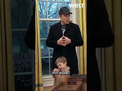 MINI-MUSK IM WEIßEN HAUS: Elon Musks Sohn klaut ihm die Show bei Trump-Treffen!
