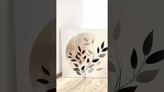 Fa boho kép - Levelek egy körben