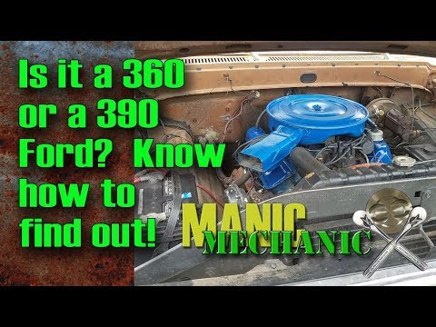 Find displacement on Ford FE 360 or 390 Episode 18  Manic Mechanic