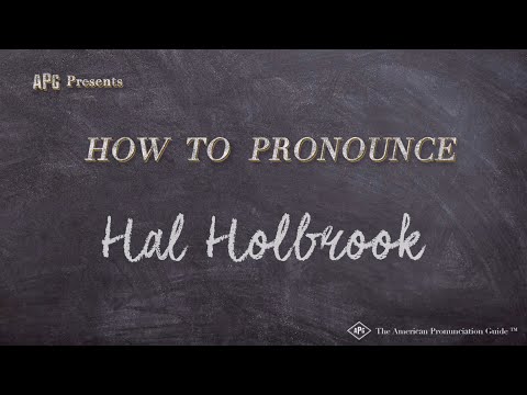 How to Pronounce Hal Holbrook (Real Life Examples!)
