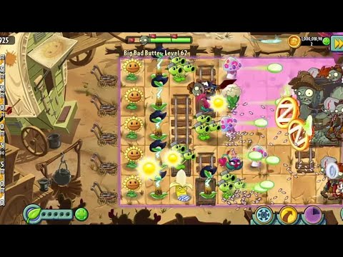 Wild West Big Bad Butte Endless Zone. Plants vs Zombies 2.