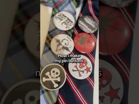 How to make pin buttons for anything!! ⭐️ #alt #pins #diy #pinmachinemaker