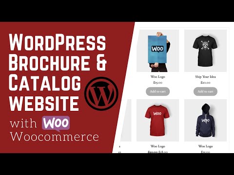 WordPress Brochure or Catalog website with Woocommerce