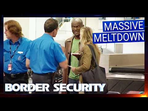 Angriest Passenger Melt Downs At Border Security | Border Security Compilation