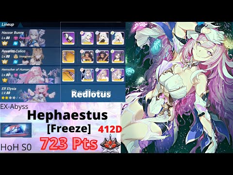 Honkai Impact 3: EX Abyss RL  [412D] - Hephaestus [Freeze]: 723 Pts | HoH | HB | RC