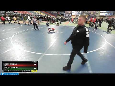 71 Lbs Cons. Semi - Cody Bakhsh, DE Vs Brody Compau, MI 5054