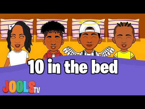 Ten In The Bed | Roll Over | Jools TV Nursery Rhymes + Kids Songs | Trapery Rhymes