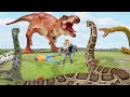 Most Dramatic Hollywood Movies 2023 Dinosaur Vs Anaconda Giant SNAKE Dinosaur Rexy Fimls