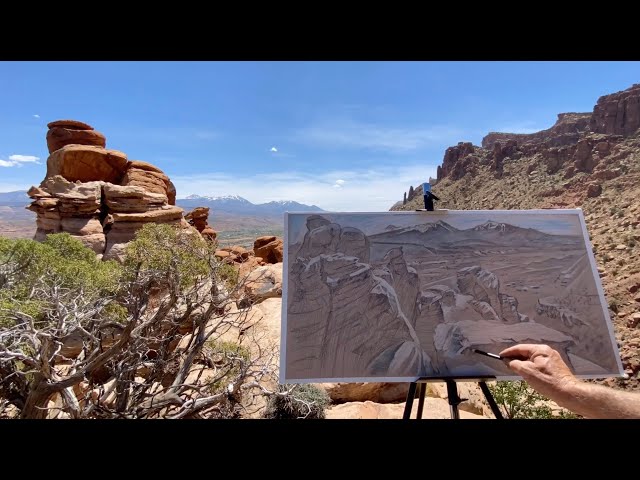 Plein-air: Hidden Valley, Moab, 5-7-22