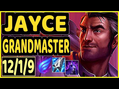 KFO (JAYCE) - 12/1/9 KDA GAMEPLAY - KR Ranked GRANDMASTER