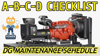 #maintenance | Diesel generator maintenace and A B  D CHECK LIST PROFESSIONAL/beginners