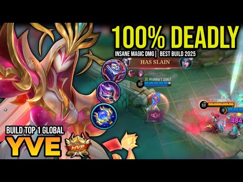 YVE BEST BUILD 2025 | BUILD TOP 1 GLOBAL YVE GAMEPLAY | MOBILE LEGENDS✓