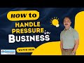 How to handle day to day pressure in business by Business Coach Nilesh Limaye @BusinessSaathi-pu3ql