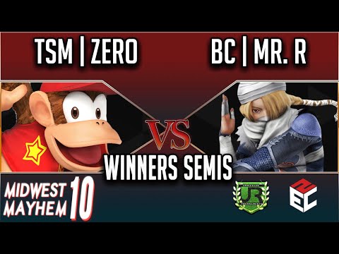 Midwest Mayhem 10 WINNERS SEMIS - TSM | ZeRo (Diddy Kong) vs BC | Mr. R (Sheik)